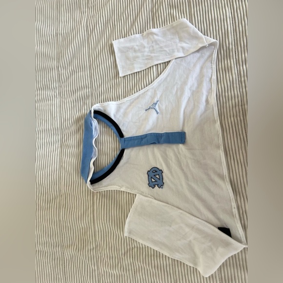 air jordan north carolina Tar Heels Cropped Vneck Halter Top Women’s Medium Y2K - Picture 7 of 7